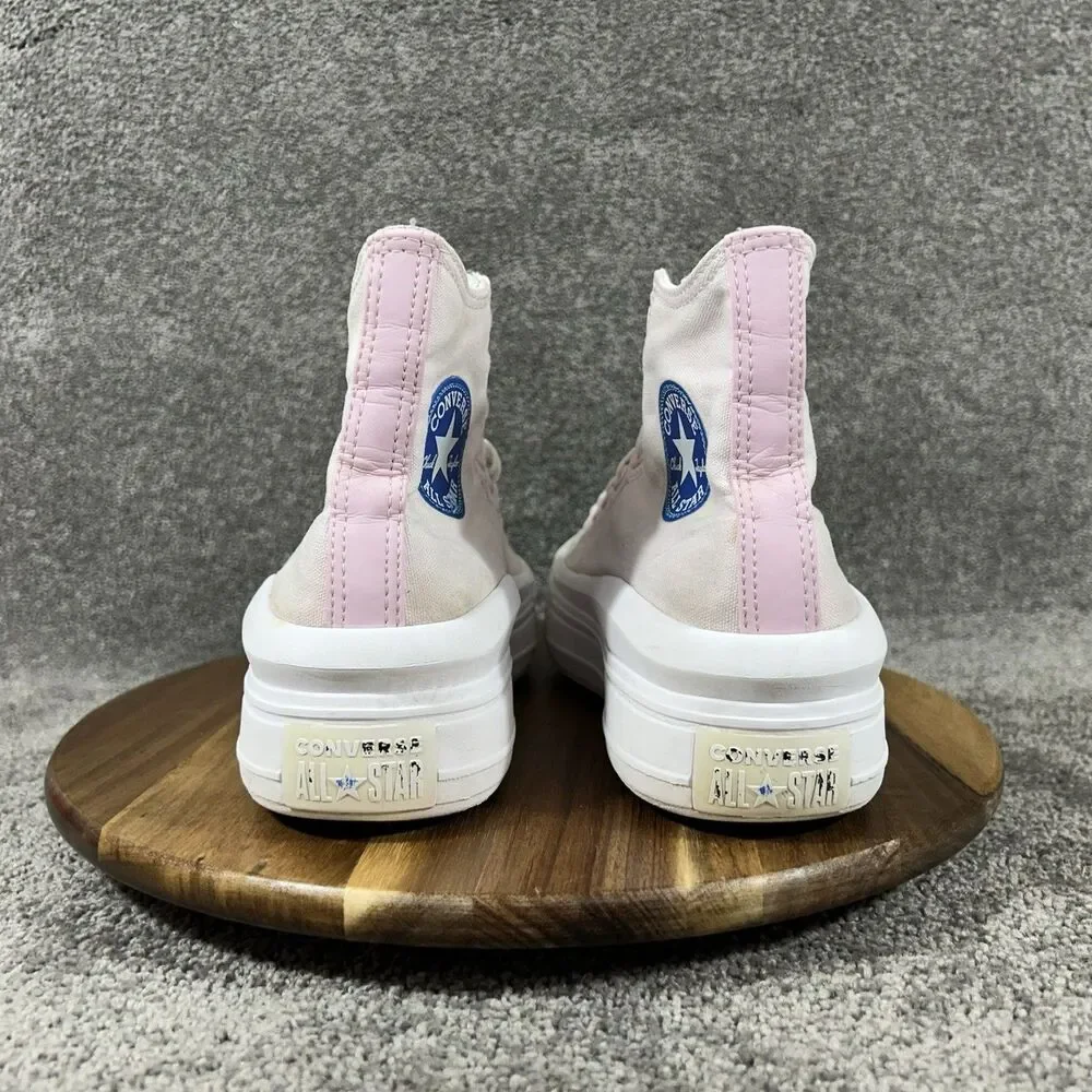 Converse CT All Star Move High 570260C Women’s Size 9.5 Pink Athletic Shoes Used